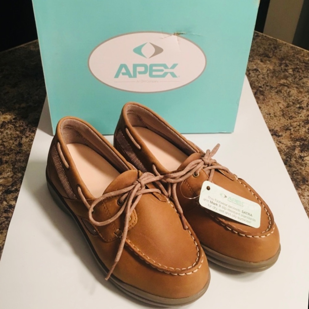 Apex Shoes Sydney Boat Brown, Therapeutic …